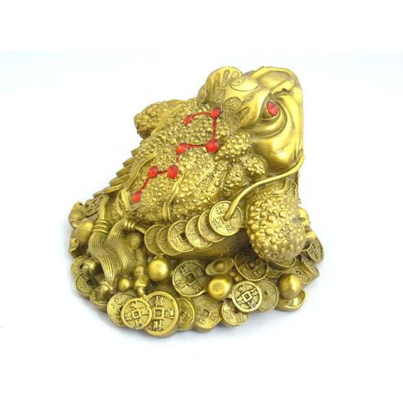 三脚蟾蜍 三本足 カエル 置物 銅製 9cm : 横浜中華街龍 - 通販 - Yahoo