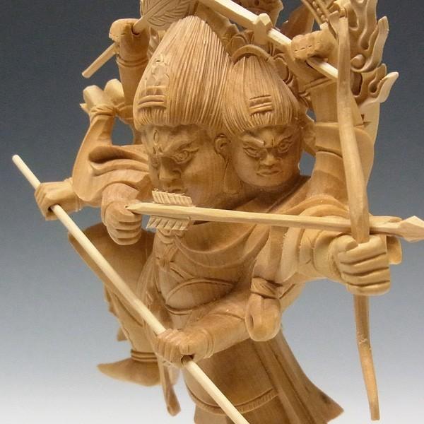 摩利支天 高さ28cm 柘植製 木彫り 仏像 : 仏像と縁起物の専門店 龍祥