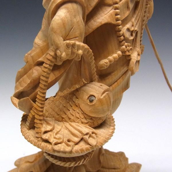魚籃観音 立像 高さ42cm 榧製 木彫り 仏像 : 仏像と縁起物の専門店 龍