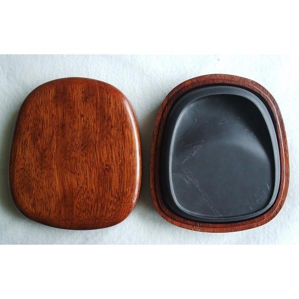 端渓硯 老麻子坑 6吋 蛋型 淌池硯 一品物 すずり : 書道用品 緑風店