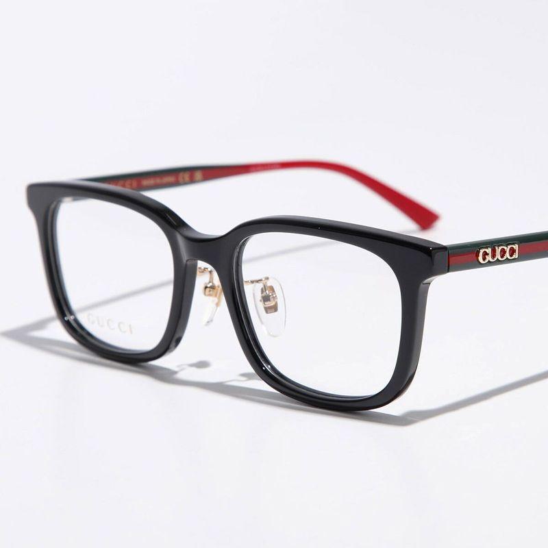 GUCCI（グッチ） メガネ GG1873OK レディース スクエア型 ロゴ 黒縁
