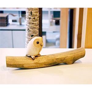 木彫り フクロウ ふくろうの小枝 うぃるびぃ工房 北海道 旭川クラフト
