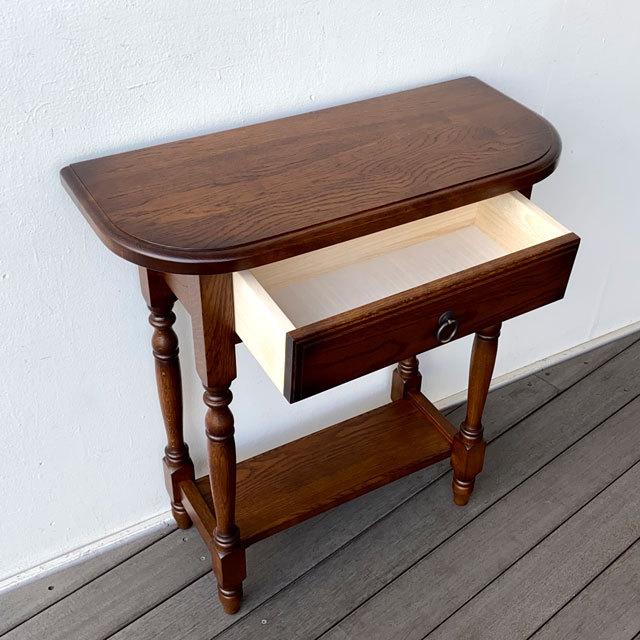 コンソール コンソールテーブル 日本製 ナラ無垢 オーク無垢