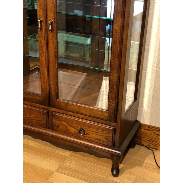 キャビネット おしゃれ ガラス クラシック アンティーク コレクション