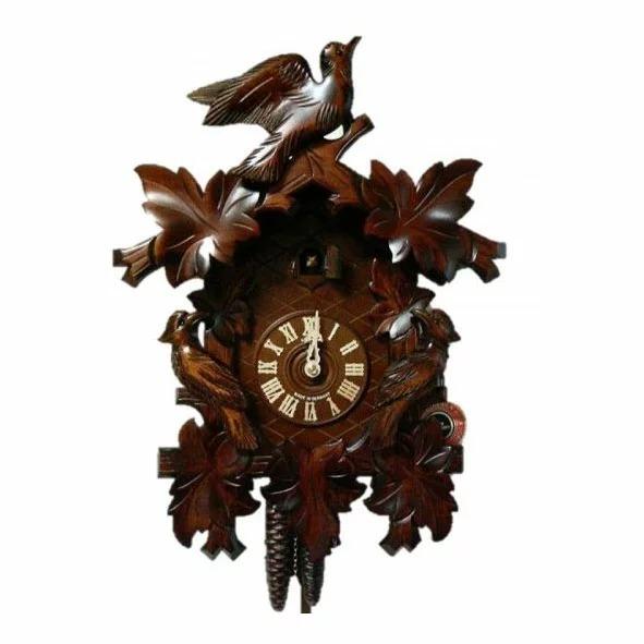 からくり時計 鳩時計 ハト時計 壁掛け 掛け時計 おしゃれ 北欧 森の