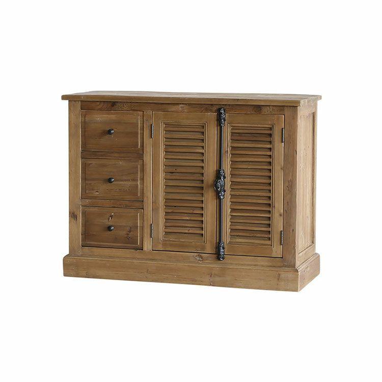 サイドチェスト チェスト タンス 3段 高さ83 おしゃれ 木製チェスト