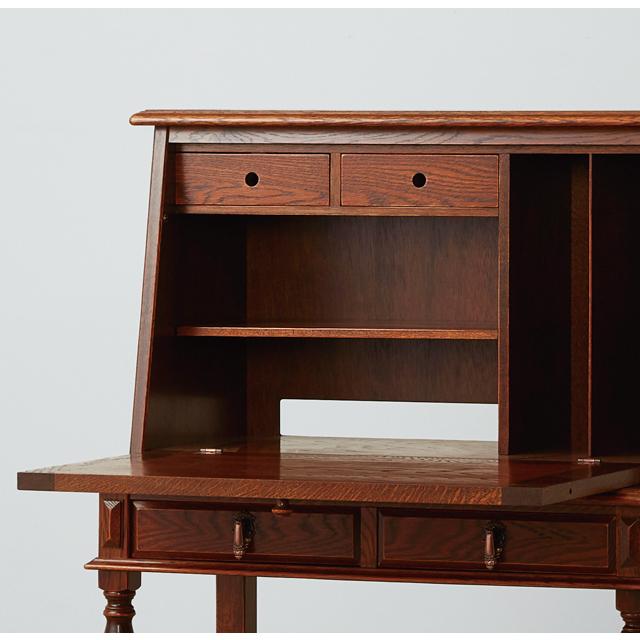 ライティングデスク 大人のデスク 日本製 英国カントリー ライティング