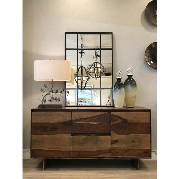 ミラー 鏡 ウォールミラー 壁掛け モダン アイアンフレーム シンプル