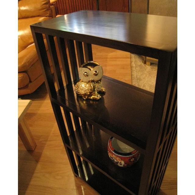 木製格子ラック ミニ おしゃれ 収納家具 オープンラック 3段