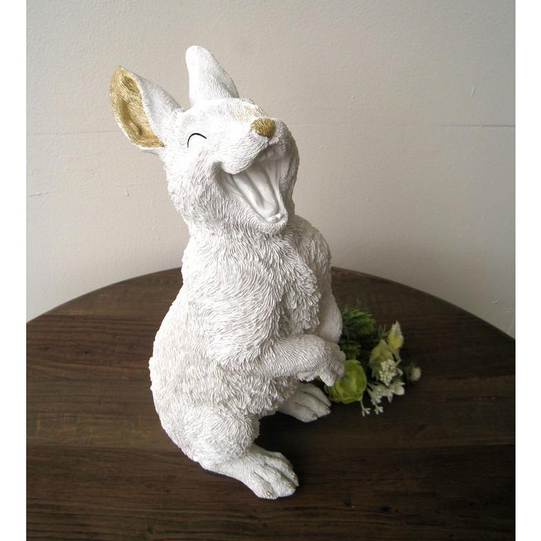 クラップアップ ラビット 笑うウサギ 置き物 オブジェ おしゃれ 玄関