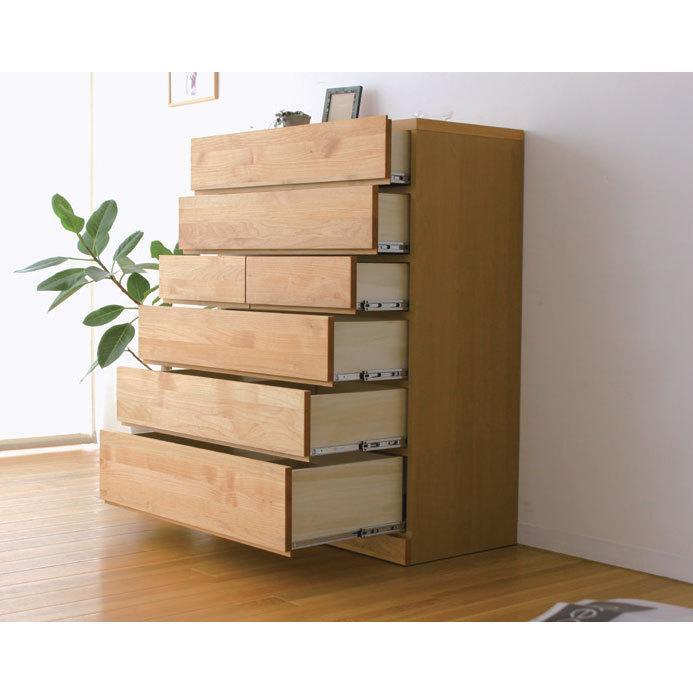 ハイチェスト チェスト タンス 6段 高さ117 おしゃれ 木製チェスト