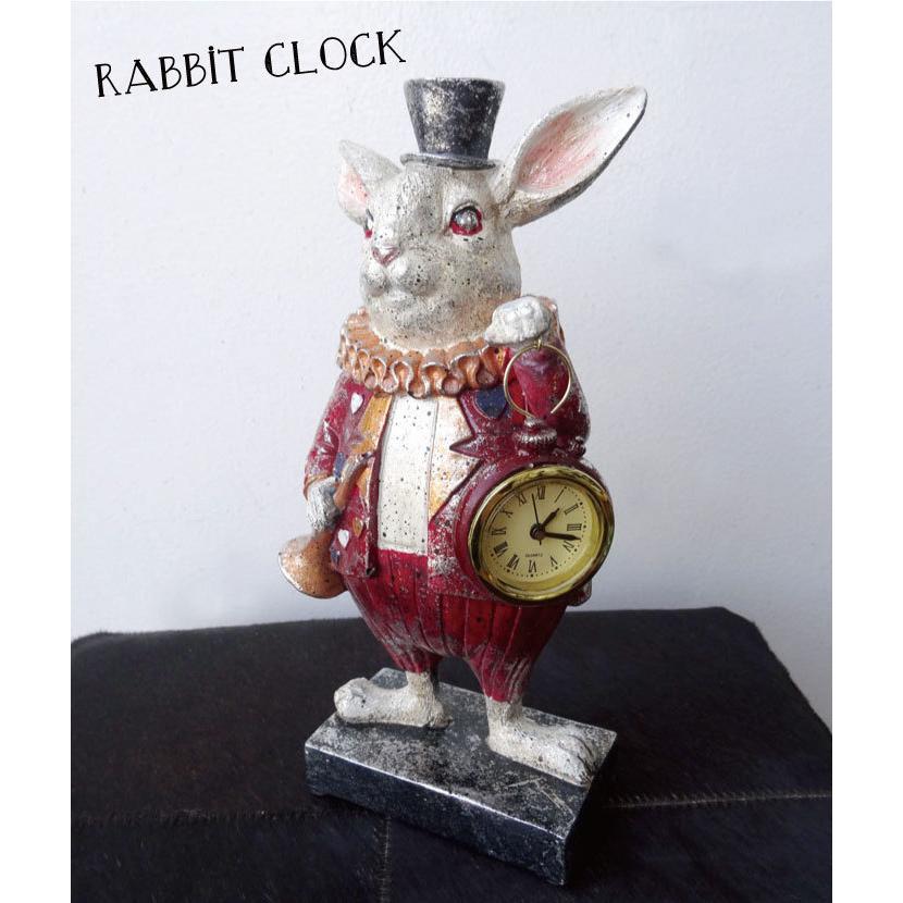 オブジェ 置物 おしゃれ うさぎ ウサギ ラビット アリス 童話 絵本