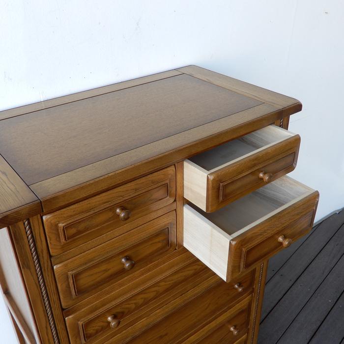 加藤木工 CCチェスト800 チェスト タンス 整理ダンス ナラ無垢 オーク