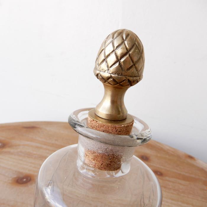 ガラスボトル アンティーク ディスプレイ 一輪挿し かわいいコルク 栓