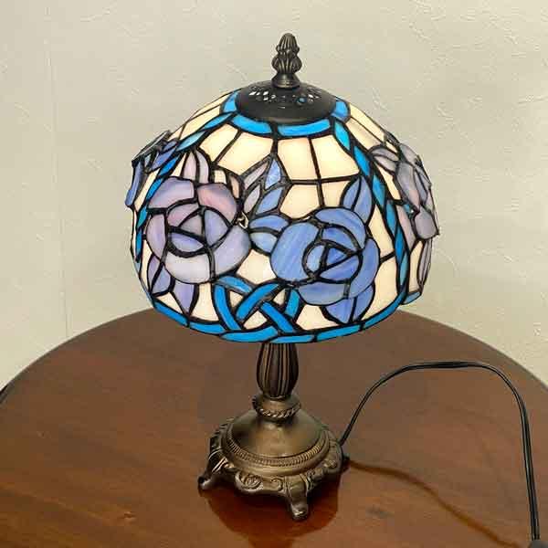 ステンドランプ 立体の薔薇 BL ランプ ステンドガラス スタンド照明