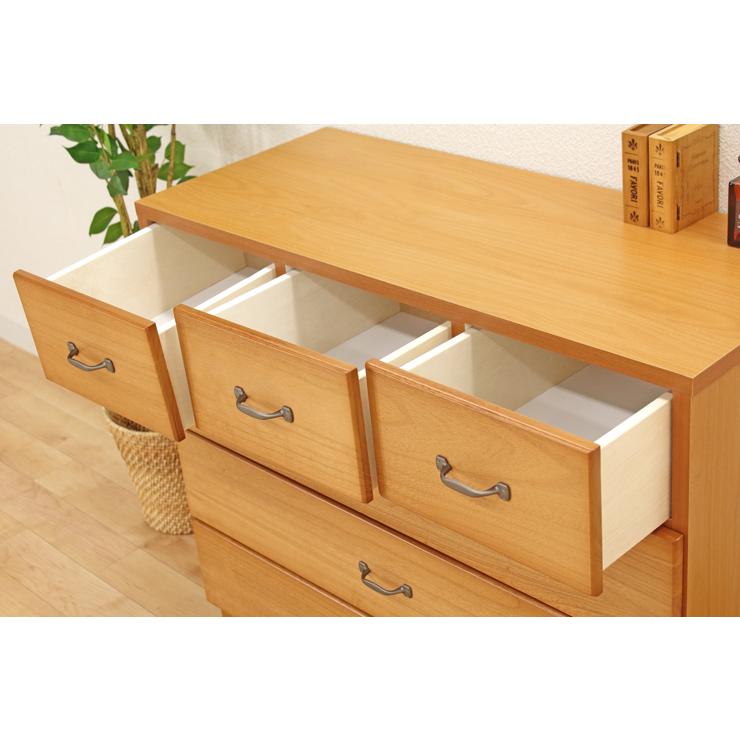 タンス チェスト 整理たんす おしゃれ 完成品 幅90cm4段 木製