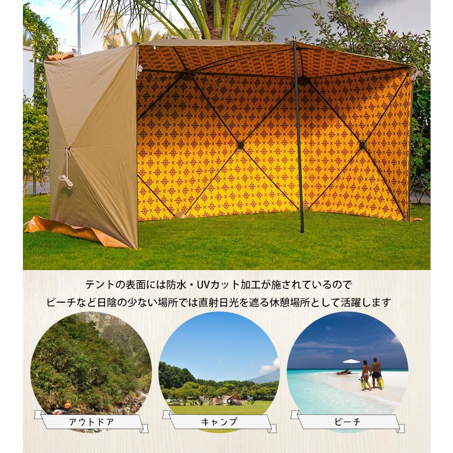 ゲリラセール ポップアップシールドテント 陣幕 ワンタッチ ウィンド