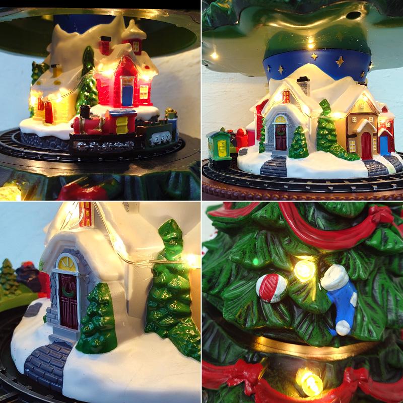 クリスマス イルミネーション ジオラマタウン オールドビレッジ スノー