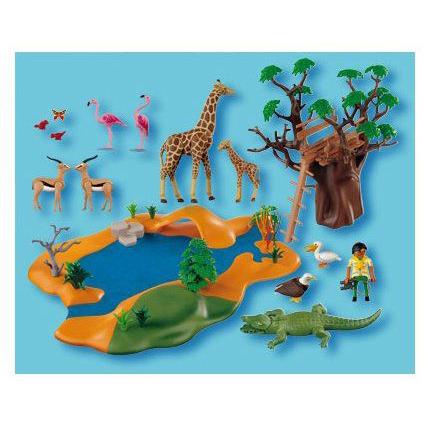 Playmobil(プレイモービル) アフリカの野生動物と水場 4827 : ワールド