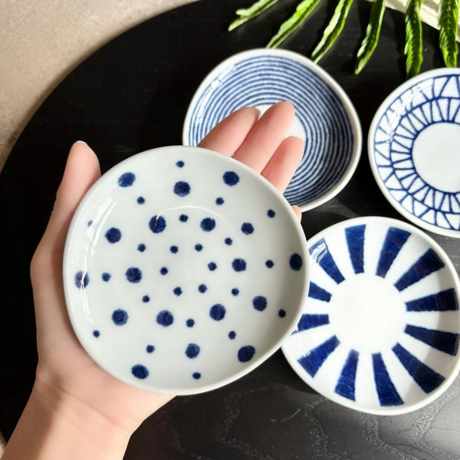 HASAMI（ハサミ） indigo aidama マルチカップ 変形小皿 8点セット
