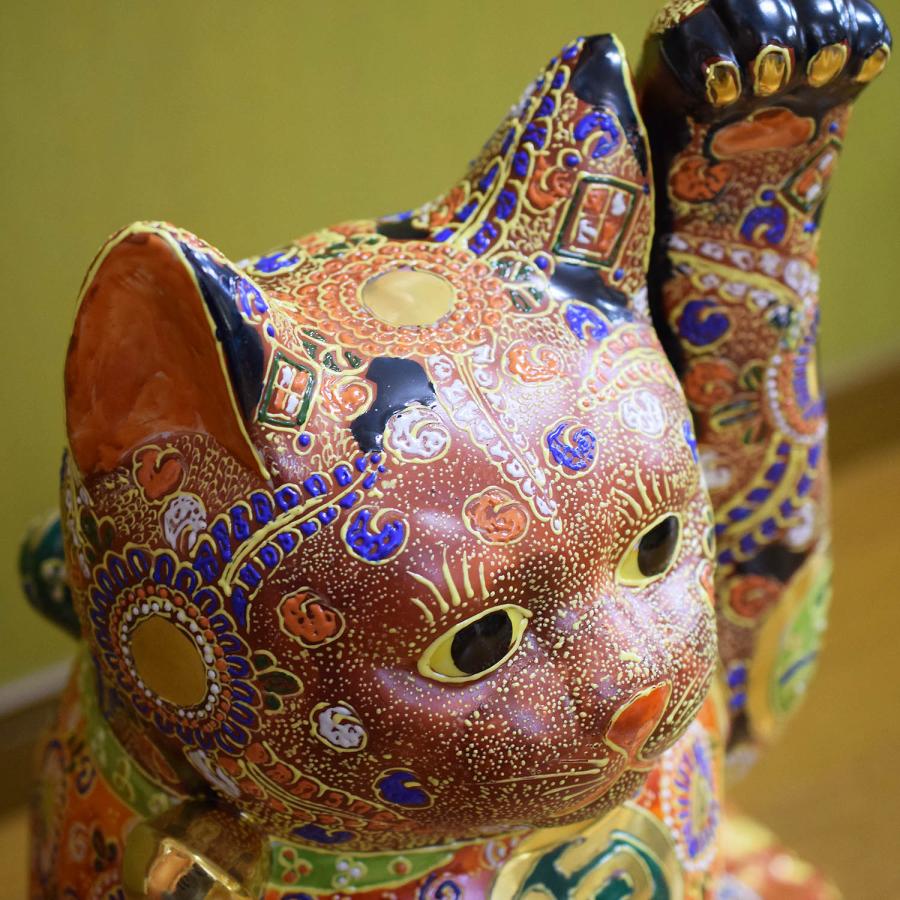 九谷焼 15号 超特大 左手招き猫 盛(座布団付) : 和座倶楽部 - 通販