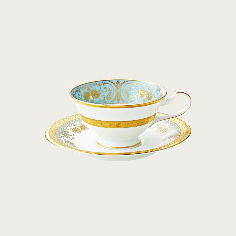 ノリタケ Noritake ジョージアンターコイズ ティー・コーヒー碗皿