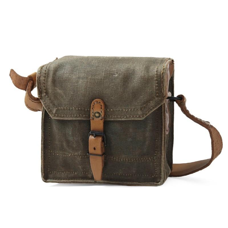 MILITARY（ミリタリー） 実物 USED フランス軍 キャンバスレザー