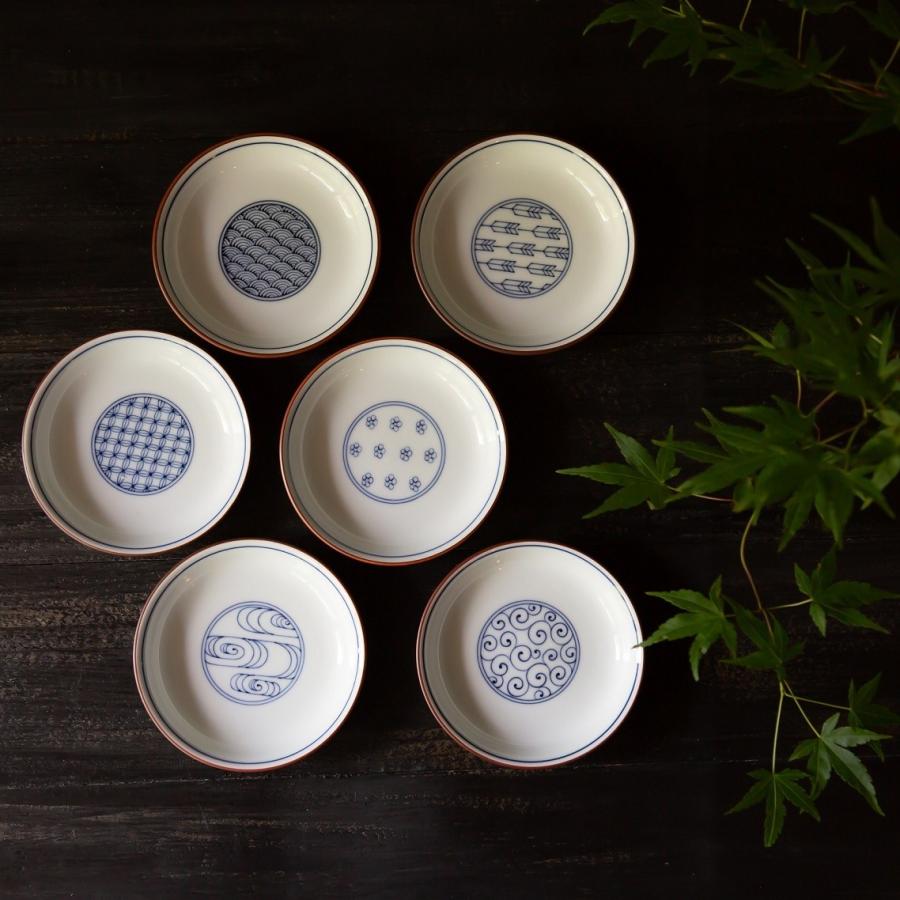 波佐見焼 高山陶器 吉祥小紋 染付 10.3cm 小皿 豆皿 有田焼 取り皿