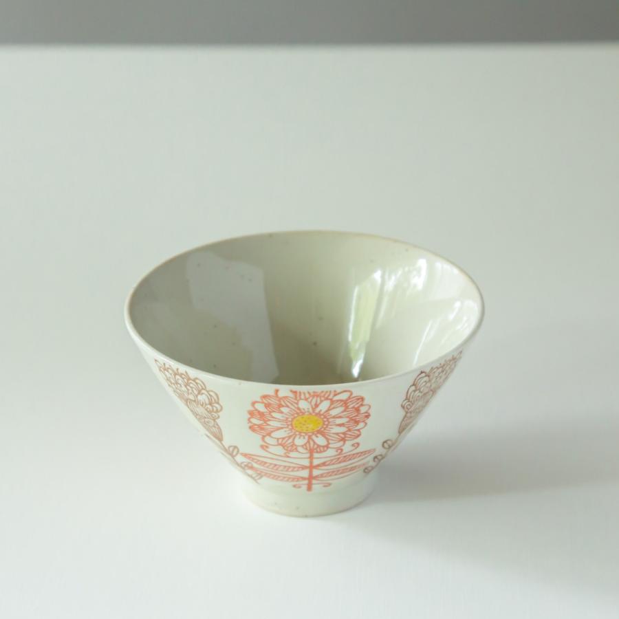 波佐見焼 勲山窯 反碗 マーガレット 和食器 お茶碗 ご飯茶碗 食器 茶碗