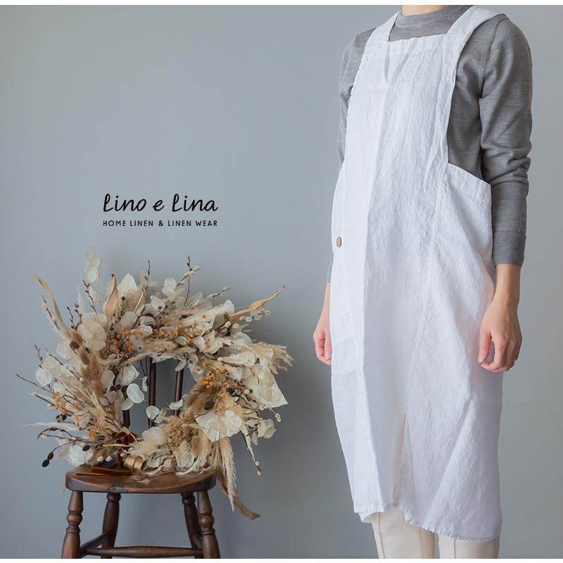 リーノエリーナ Lino e Lina リネン フルエプロン アニタ Anitaギフト
