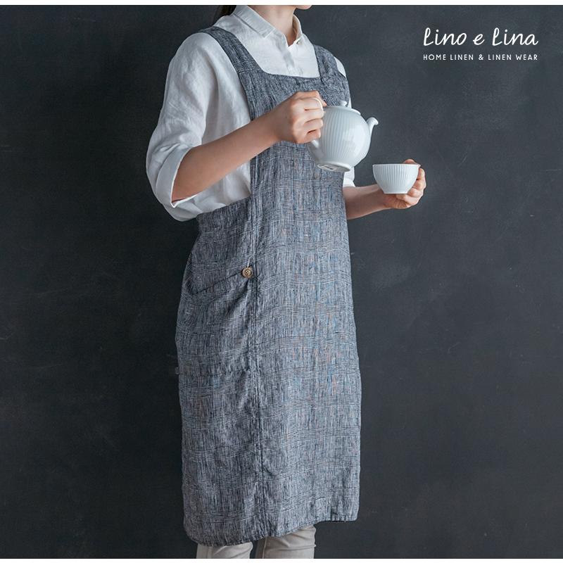 リーノエリーナ Lino e Lina リネン フルエプロン アニタ Anitaギフト