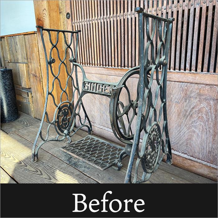 SINGER シンガー アンティーク ミシンテーブル｜ミシン脚 テーブル