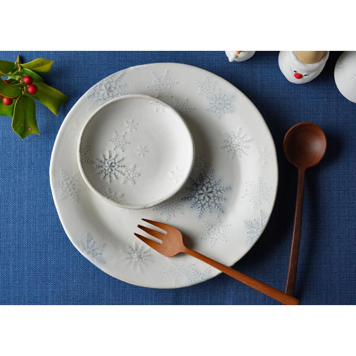 益子焼 SSDDシリーズ 雪のお皿【スノーホワイト】わかさま陶芸 中皿