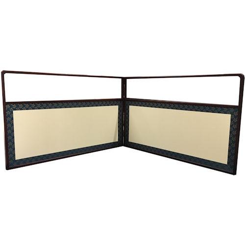 風炉先屏風 尺八寸 1尺8寸 上透し 玉桑枠 裏網代 アジロ 茶道具 茶室