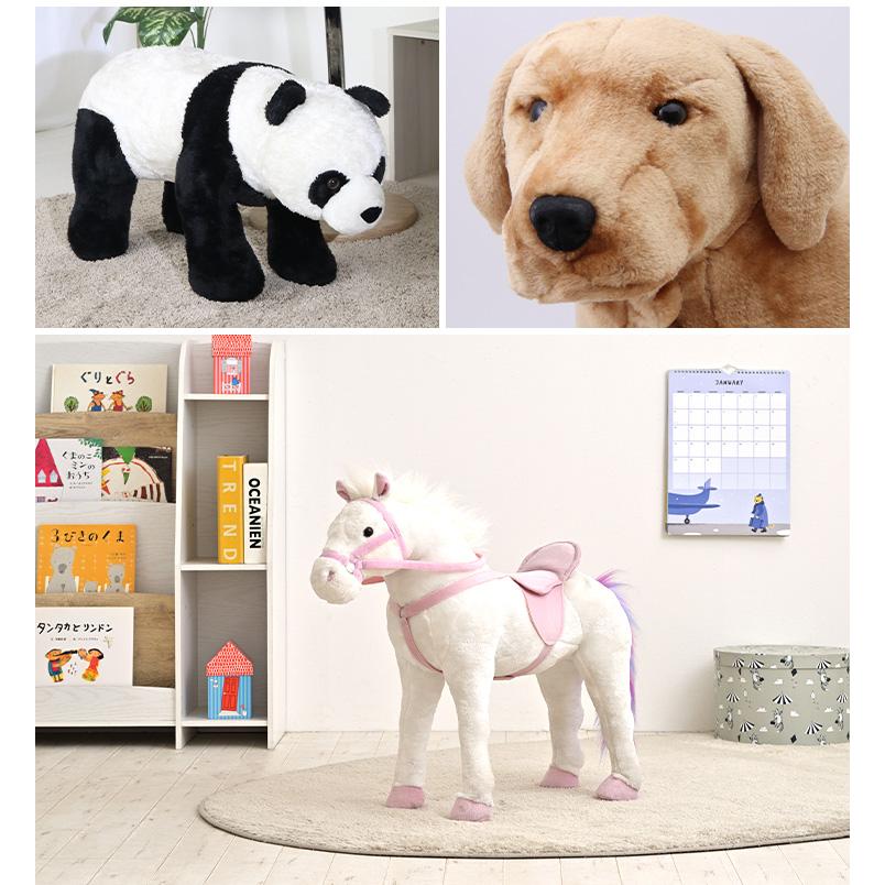 耐荷重80kg チェア オットマン ひじ掛け 動物 人形 ぬいぐるみ