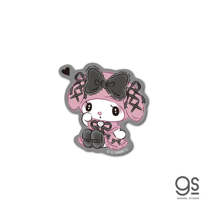 マイメロディステッカー ブラックリボン MY MELODY 真夜中のメロクロ