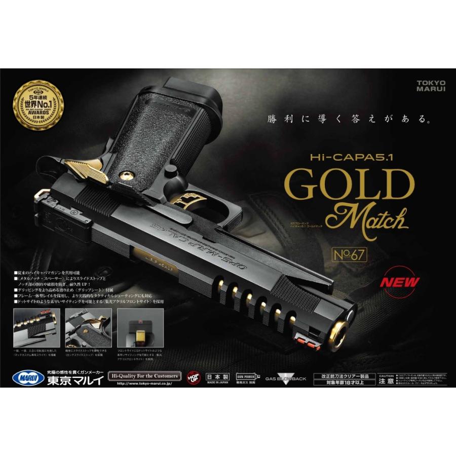 TOKYO MARUI（東京マルイ） ガスブローバック ハイキャパ5.1 ゴールド
