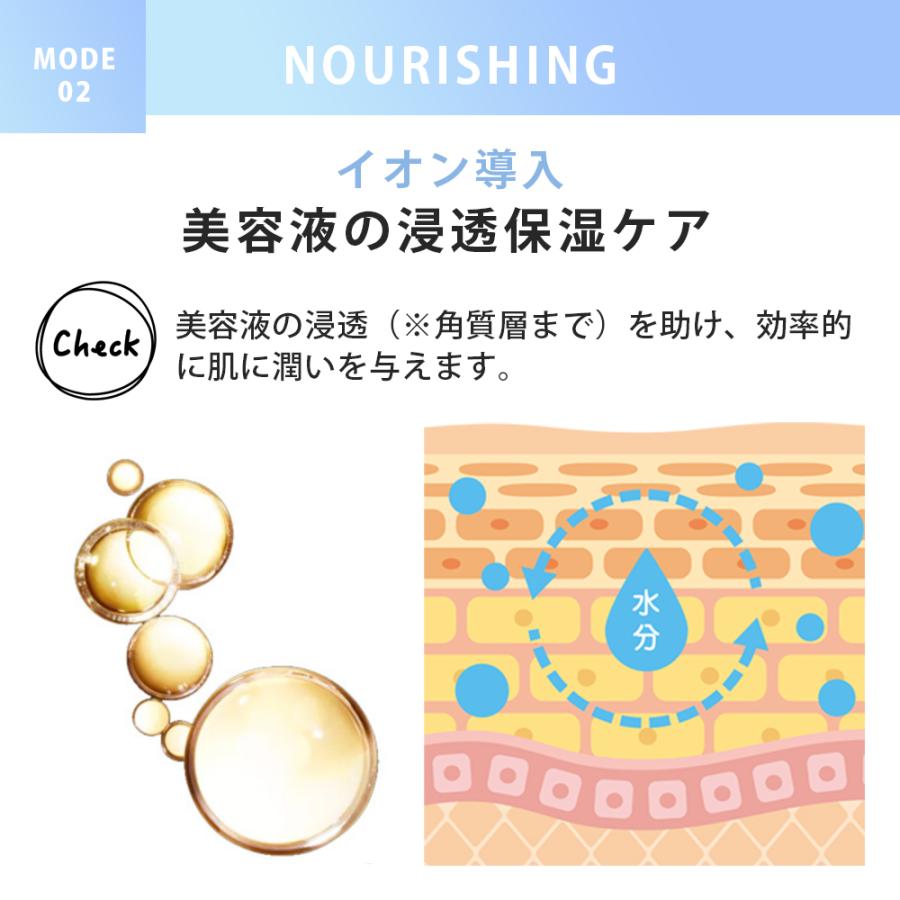 美顔器 イオン導出入 ディープクレンジング 音波振動 エイジングケア