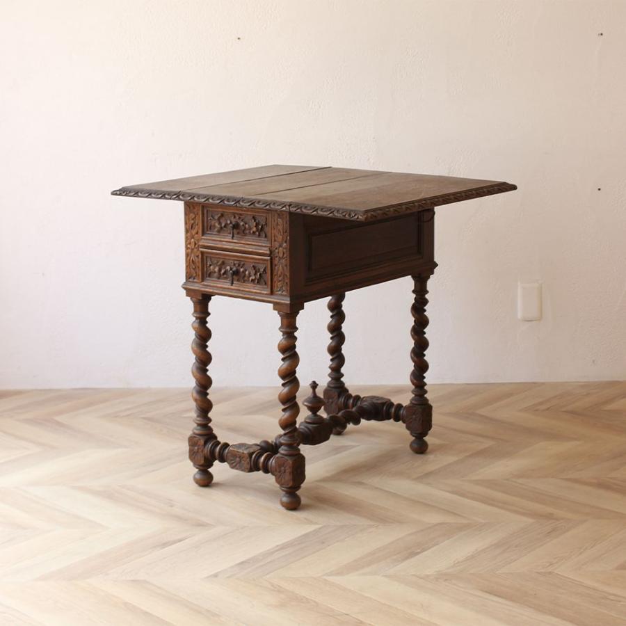 送料無料 アンティーク家具 安い テーブル バタフライテーブル ソファ