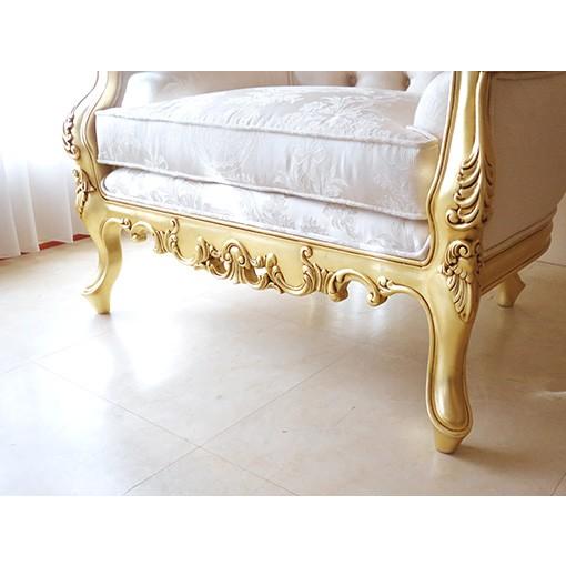 輸入 オーダー家具 ロココ調ソファ ヴィクトリアンスタイル 1シーター