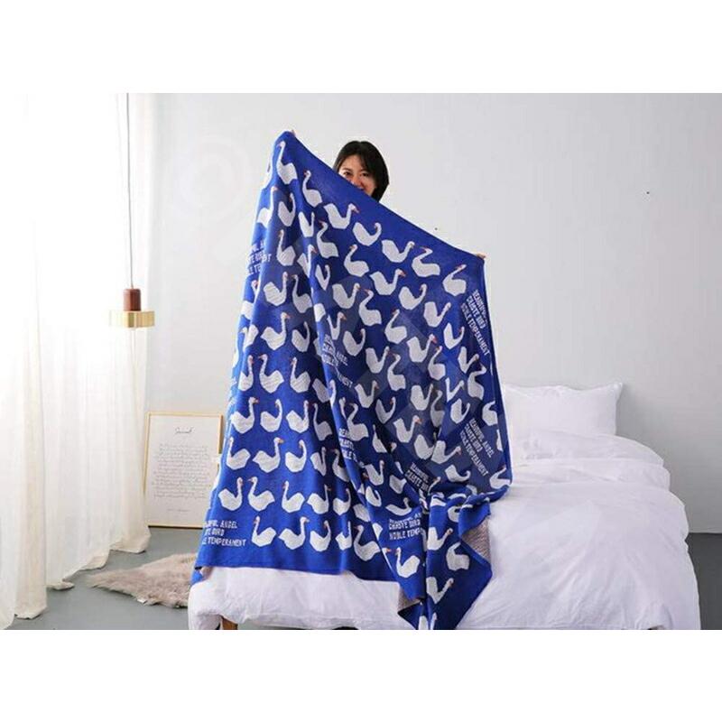 北欧 ノルディック ブランケット ひざ掛け 通年使える アート 抽象