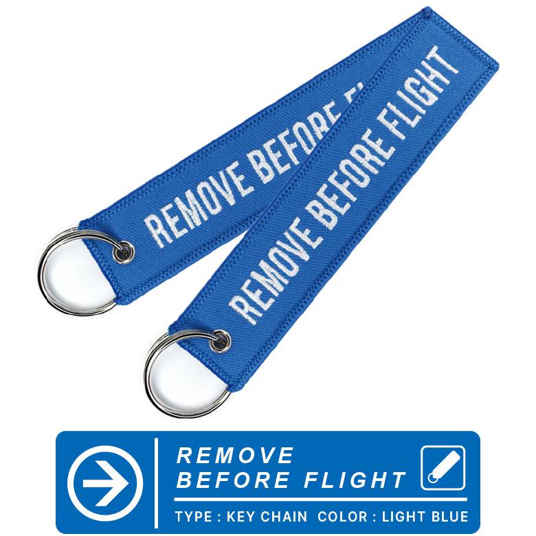 REMOVE BEFORE FLIGHT キーチェーン キーホルダー タグ (1個) カラー