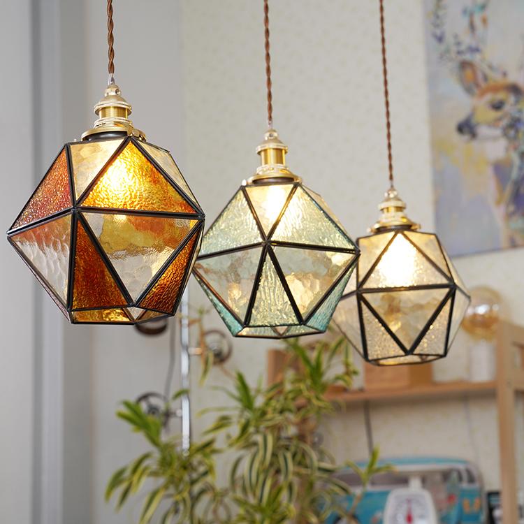 ダクトレール用 ペンダントライト ステンドグラス 1灯 E17 照明器具