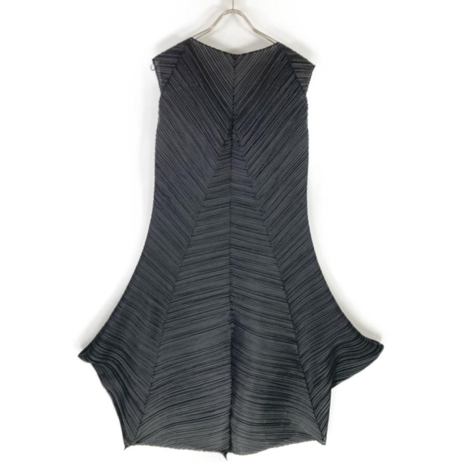 ISSEY MIYAKE イッセイミヤケ ブラック プリーツ ロングワンピース