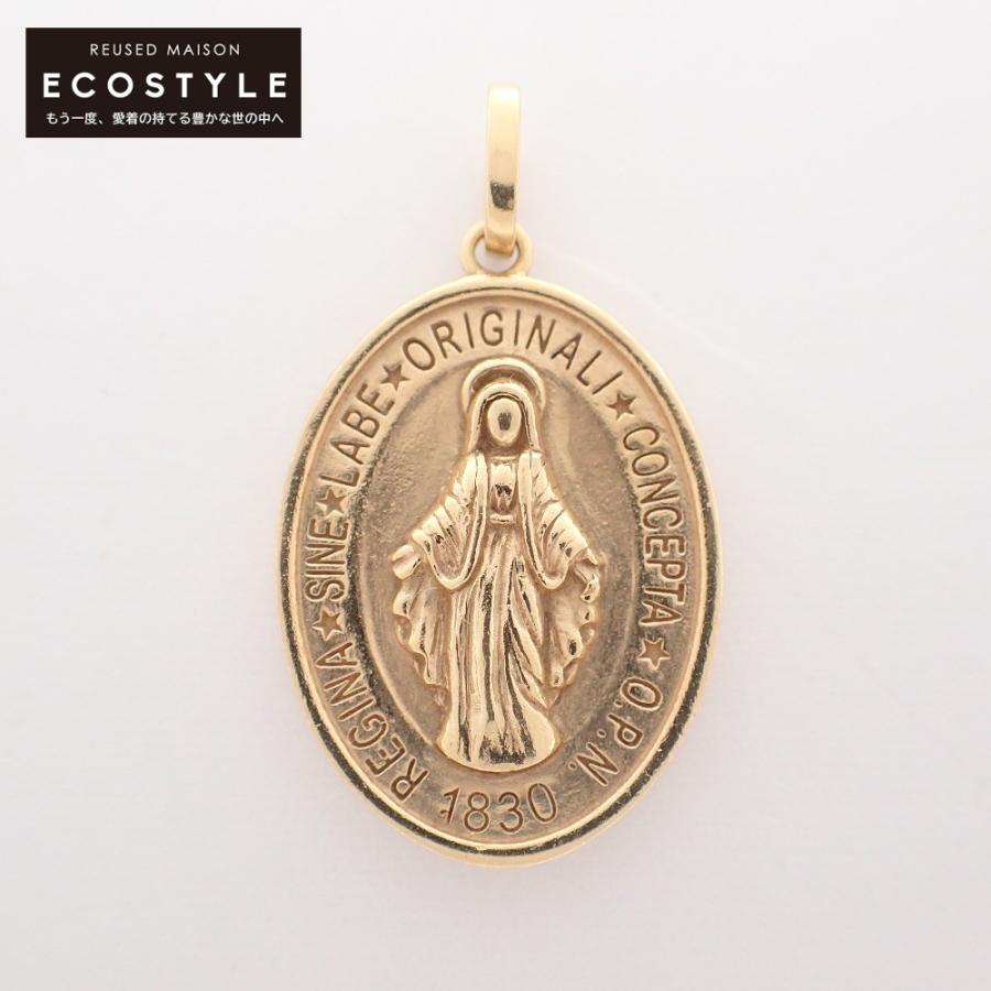 美品 AVALANCHE アヴァランチ 10K マリア メダイデザイン ペンダント