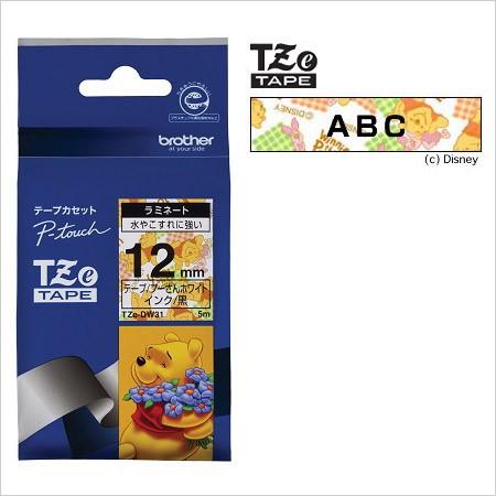 ラベルライター カートリッジブラザー ピータッチテープ12mm幅 プー