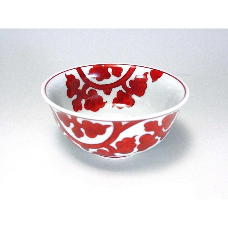 源右衛門窯 赤絵唐草文 飯碗 有田焼 ご飯茶碗 : 陶器たて石 Yahoo!店