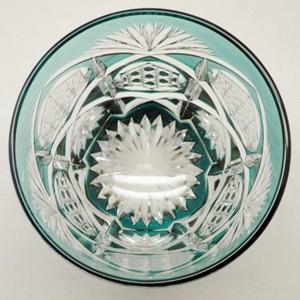 TR005EG瀧澤硝子工芸 江戸切子伝統工芸士 瀧澤利夫作 江戸切子 ロック