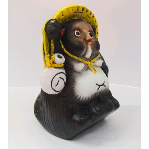 たぬき 笠狸 貯金箱 商売繁盛 縁起物 置物 : 日本ものこと百貨 - 通販