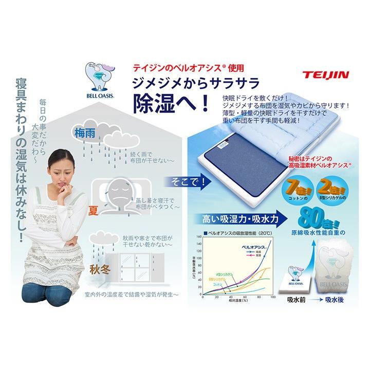 TEIJIN（テイジン） 帝人 除湿マット ベルオアシス 快眠ドライ